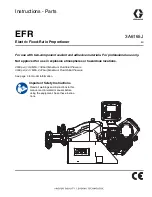 Предварительный просмотр 1 страницы Graco EFR Instructions-Parts List Manual