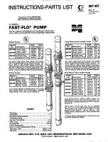 Preview for 1 page of Graco Fast-Flo 226-949 Instructions-Parts List Manual