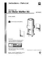 Preview for 1 page of Graco FIRE–BALL 300 Air Motor Muffler Kit Instructions-Parts List