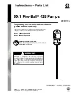 Graco Fire-Ball 425 205394 Instructions-Parts List Manual preview