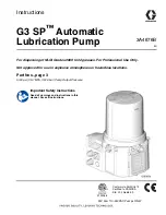 Preview for 1 page of Graco G3 SP Series Instructions Manual