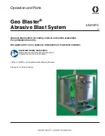 Preview for 1 page of Graco Geo Blaster GB1200 Operation And Parts