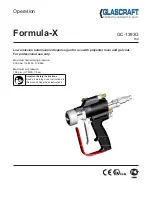 Preview for 1 page of Graco Glascraft Formula-X Operation Manual