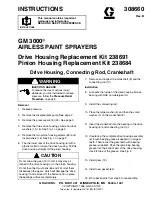 Graco GM 3000 Instructions Manual preview