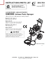 Graco GM3500 SPRAYER 231-078 Instructions-Parts List Manual preview