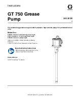 Preview for 1 page of Graco GT 750 Instructions Manual