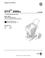 Preview for 1 page of Graco GTX 2000EX Repair And Parts Manual