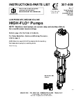 Preview for 1 page of Graco HIGH-FLO 220-568 Instructions-Parts List Manual