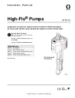 Preview for 1 page of Graco HIGH-FLO 311211L Instructions - Parts Manual