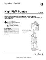 Preview for 1 page of Graco High-Flo Viscount II Instructions-Parts List Manual