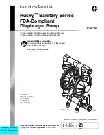 Preview for 1 page of Graco Husky 1040 FDA Instructions-Parts List Manual