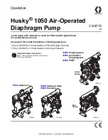 Предварительный просмотр 1 страницы Graco Husky 1050A Operation Manual