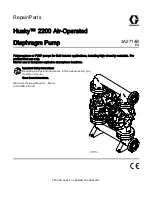 Предварительный просмотр 1 страницы Graco Husky 2200 Repair Parts