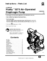 Graco husky 3275 Instruction Manual предпросмотр