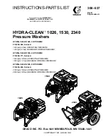 Graco Hydra-Clean 1026 Instructions-Parts List Manual предпросмотр