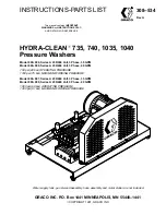 Graco Hydra-Clean 1035 Instructions-Parts List Manual preview