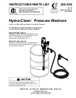 Graco Hydra-Clean 205-985 Instructions-Parts List Manual preview