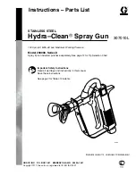 Preview for 1 page of Graco Hydra-Clean 208008 Instructions Manual