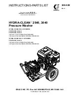 Preview for 1 page of Graco Hydra-Clean 2540 Instructions-Parts List Manual