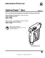 Предварительный просмотр 1 страницы Graco Hydra-Clean 308511J Instructions-Parts List Manual