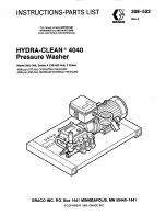 Preview for 1 page of Graco Hydra-Clean 4040 800-345 Instructions-Parts List Manual