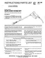 Preview for 1 page of Graco Hydra-clean 800-101 Instructions-Parts List