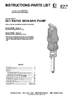 Graco HYDRA-SPRAY 218-058 A Instructions-Parts List Manual предпросмотр