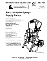 Graco Hydra-Spray 224-621 Instructions-Parts List Manual preview