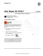 Preview for 1 page of Graco Idler 257817 Quick Start Manual