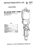 Preview for 1 page of Graco KING 207-568 Instructions-Parts List Manual