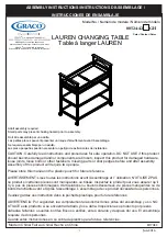 Graco LAUREN 00524-42 GH Series Assembly Instructions Manual предпросмотр