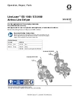 Graco LineLazer ES 1000 Installation, Repair, Parts предпросмотр