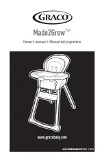 Предварительный просмотр 1 страницы Graco Made2Grow Owner'S Manual