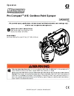 Preview for 1 page of Graco Magnum Pro Compact A15 258861 Operation Manual