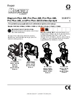 Graco magnum pro plus a20 Repair Manual preview