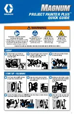 Graco MAGNUM PROJECT PAINTER PLUS Quick Manual preview