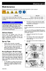 Preview for 33 page of Graco Magnum True Airless X5 Owner'S Manual