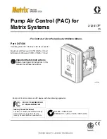 Preview for 1 page of Graco Matrix PAC 247436 Manual