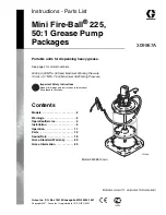 Graco Mini Fire-Ball 225 246910 Instructions-Parts List Manual preview