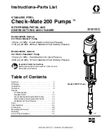 Graco Monark 222839 Instructions-Parts List Manual preview