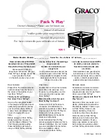 Graco Pack 'n Play 9261 Owner'S Manual preview