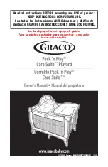 Preview for 1 page of Graco Pack 'n Play Care Suite Playard Owner'S Manual