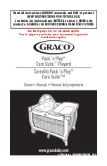 Preview for 1 page of Graco Pack 'n Play Care Suite Owner'S Manual