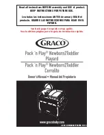 Preview for 1 page of Graco Pack 'n Play Newborn2Toddler Owner'S Manual