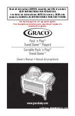 Предварительный просмотр 1 страницы Graco Pack 'n Play Travel Dome Owner'S Manual