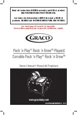 Preview for 1 page of Graco Pack'n Play Rock'n Grow Playard Owner'S Manual