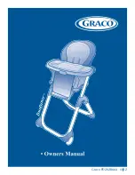 Предварительный просмотр 1 страницы Graco PD202866AL DUODINNER Owner'S Manual