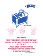 Preview for 1 page of Graco Petite Bassinet Instructions Manual