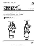 Graco PrecisionSwirl 243402 Instructions-Parts List Manual предпросмотр