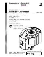 Graco Premier 222800 Instructions-Parts List Manual preview